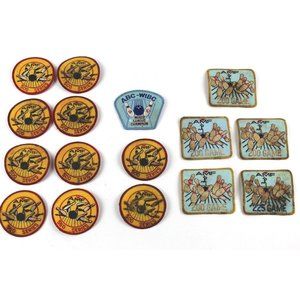 16 PC Vintage AMF Bowling Patches AMF 500 Series AMF 200 Game 91-92 Mixed League